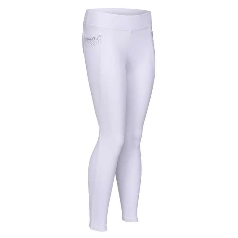 Aubrion Young Rider Optima GX Riding Tights - White