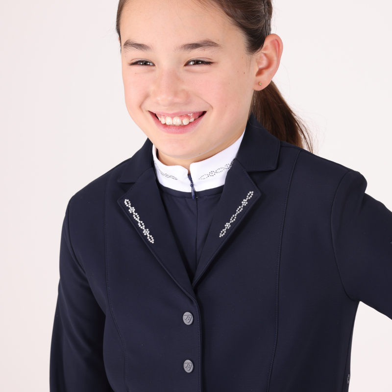 Aubrion Young Rider Optima LX Show Jacket - Navy-6