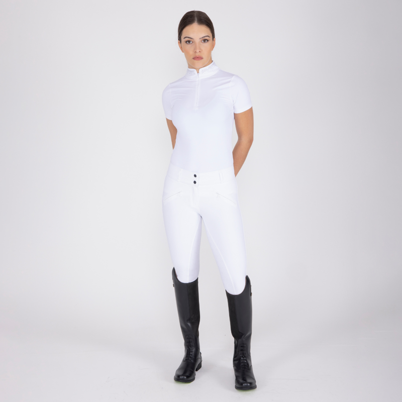 Aubrion Optima GX Breeches - White-3