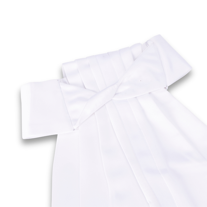 Aubrion Hampton Ready Tied Stock - White-4