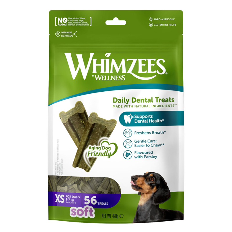 Whimzees Soft - XSmall x 56 Treat Pack