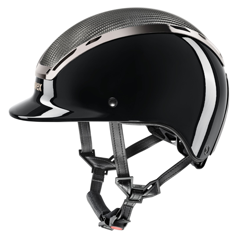 Uvex Exxeed Ultimate Riding Hat - Black Shiny