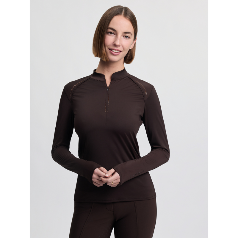 LeMieux Brilliance Heyden Lightweight Base Layer - Espresso-1