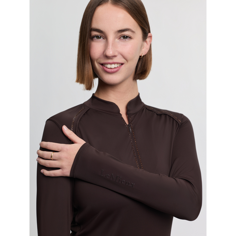LeMieux Brilliance Heyden Lightweight Base Layer - Espresso-3