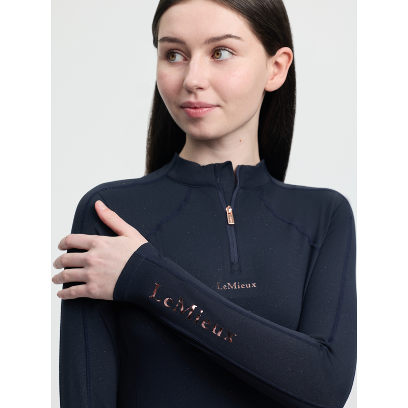 LeMieux Young Rider Sparkle Base Layer - Navy-4