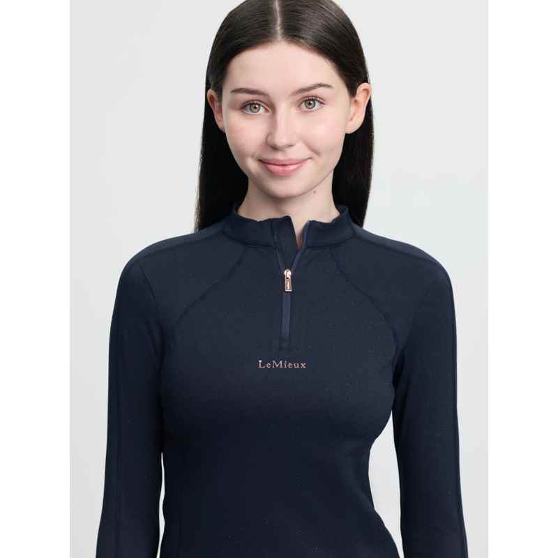 LeMieux Young Rider Sparkle Base Layer - Navy-5