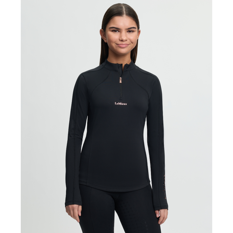 LeMieux Young Rider Sparkle Base Layer - Black-1