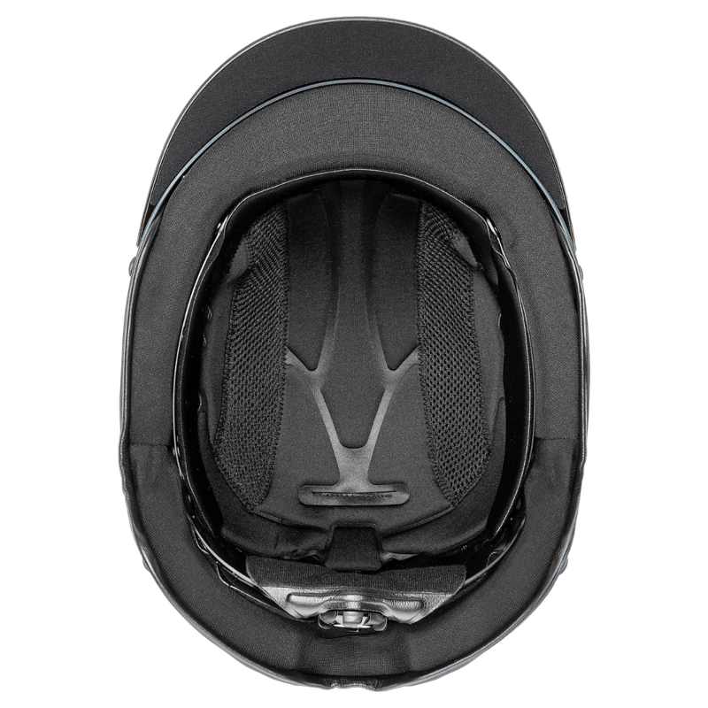 Uvex Perfexxion III Chrome Riding Hat - Navy Mat-3
