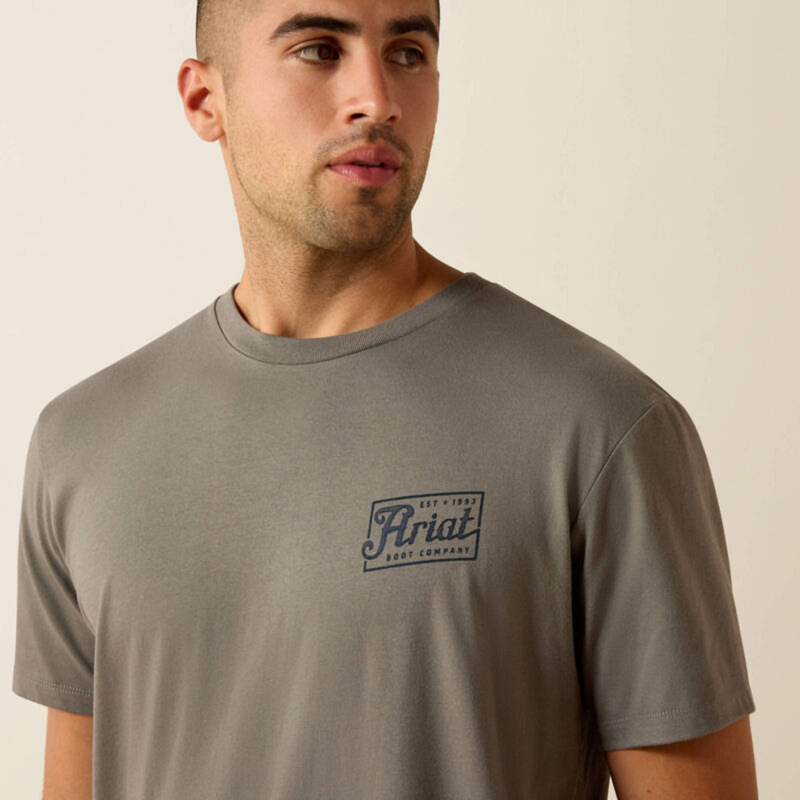Ariat Men's Paintriot Classic Fit T-Shirt - Smoked Pearl-2