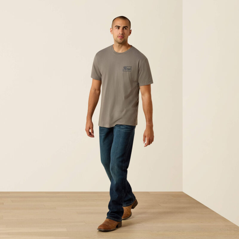 Ariat Men's Paintriot Classic Fit T-Shirt - Smoked Pearl-4