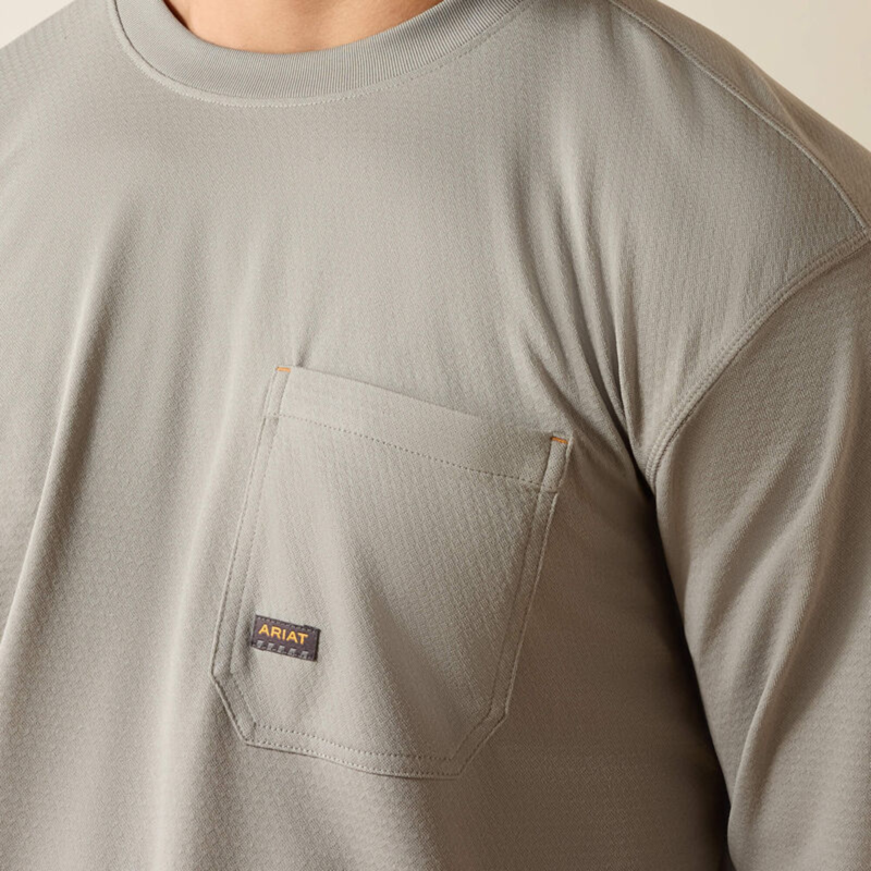Ariat Men's Rebar Heat Fighter Staple T-Shirt - Wild Dove-2