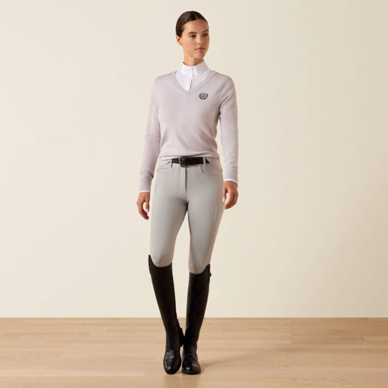 Ariat Women's Saluut Sweater - Heather Grey-3