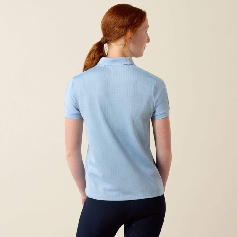 Ariat Youth Bandera 1/4 Zip Polo - St Tropez-1