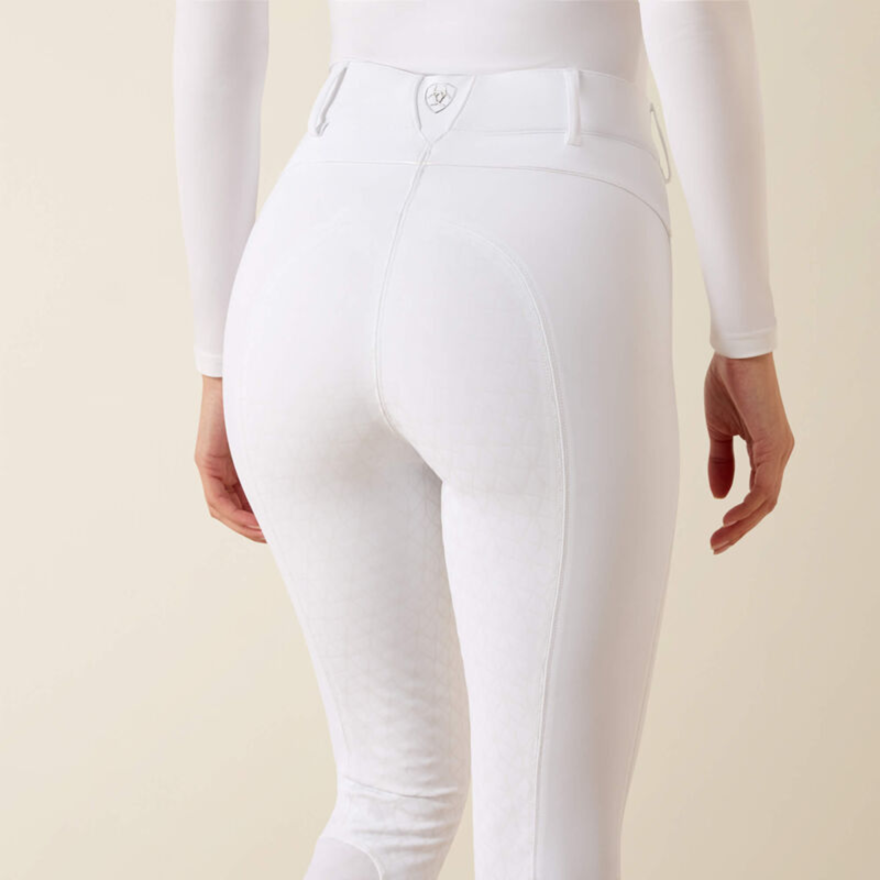 Ariat Women's Tri Factor Allure Full Seat Breeches - White-4