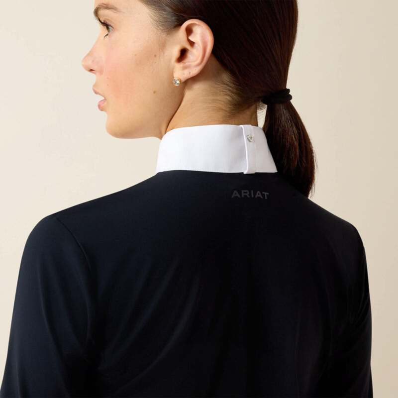 Ariat Women's SolVeil Show Shirt - Show Navy-3