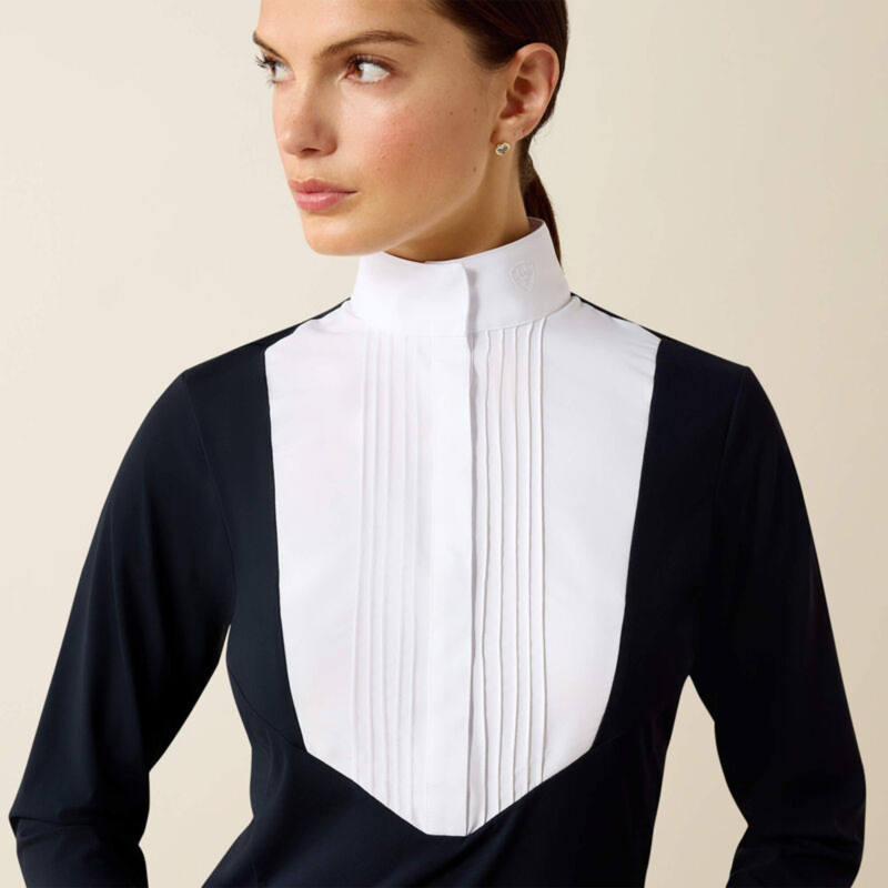 Ariat Women's SolVeil Show Shirt - Show Navy-2