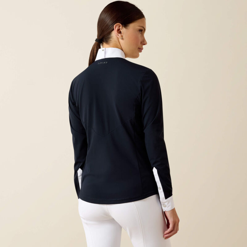 Ariat Women's SolVeil Show Shirt - Show Navy-1