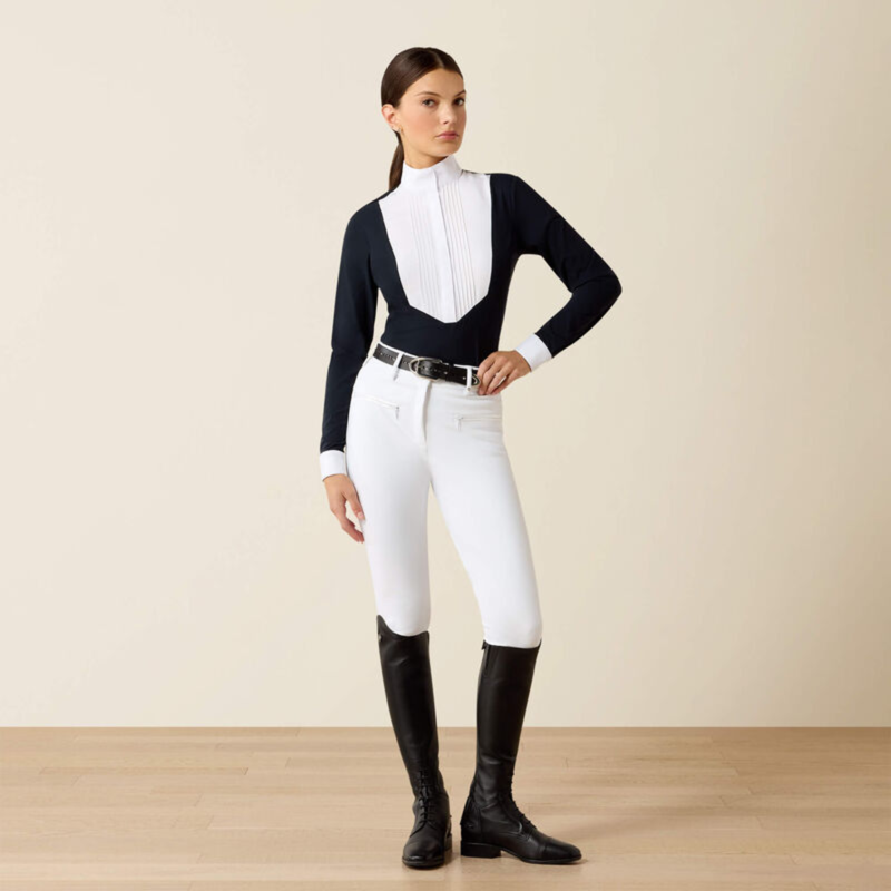 Ariat Women's SolVeil Show Shirt - Show Navy-4