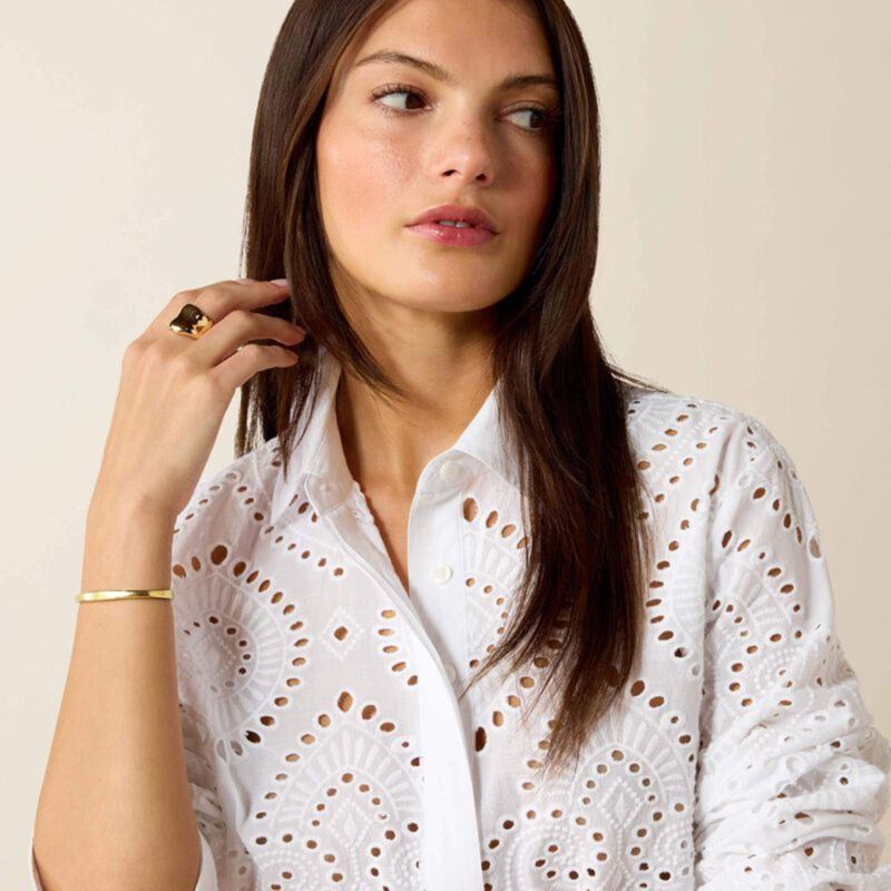 Ariat Women's Millington Blouse - White-2