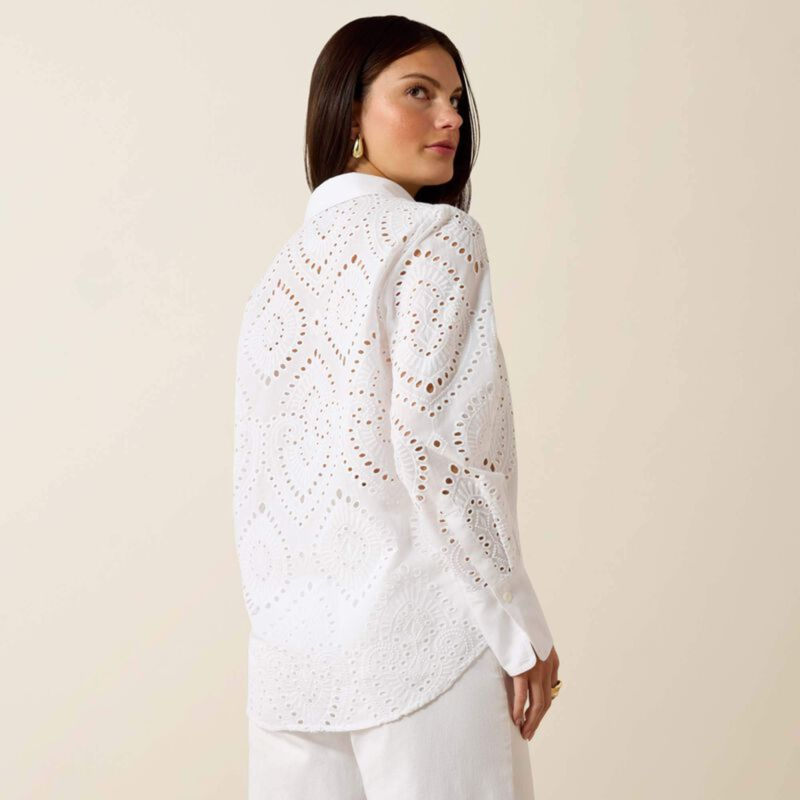 Ariat Women's Millington Blouse - White-1