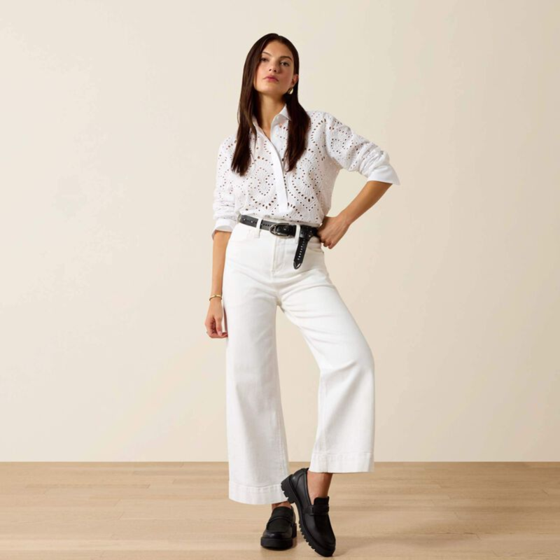 Ariat Women's Millington Blouse - White-5
