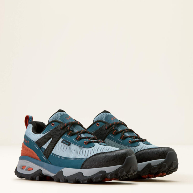 Ariat Men's Traverse Low Waterproof Hiking Shoe - Blue Depths-7