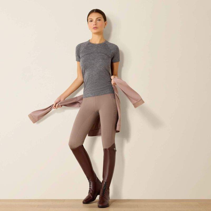 Ariat Women's Sustain Base Layer - Heather Grey-4