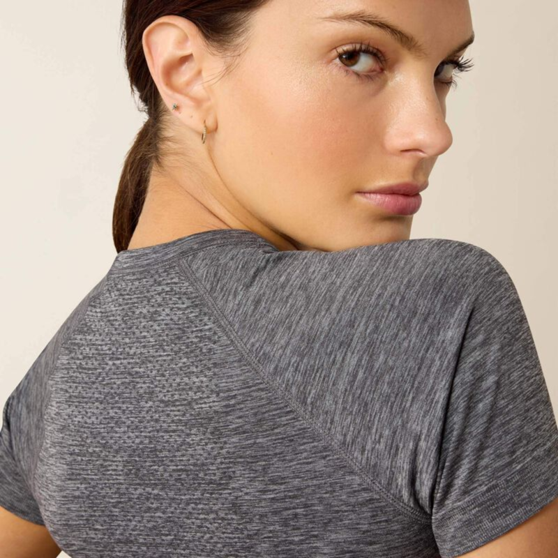 Ariat Women's Sustain Base Layer - Heather Grey-3