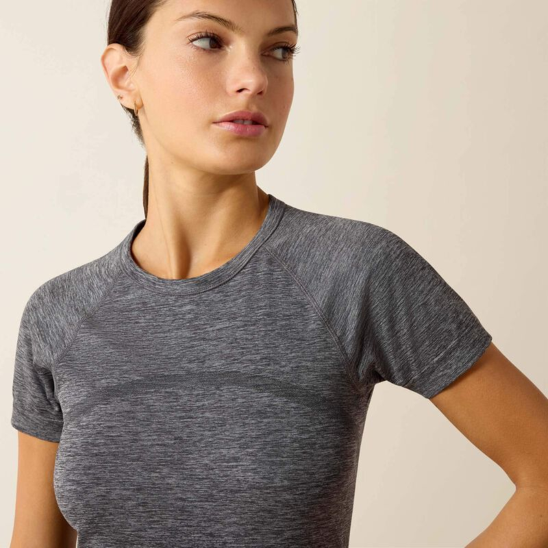Ariat Women's Sustain Base Layer - Heather Grey-2