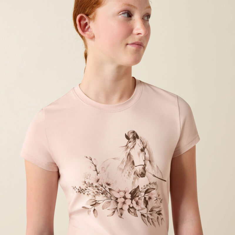 Ariat Youth Ethereal Equine T-Shirt - Sepia Rose-2