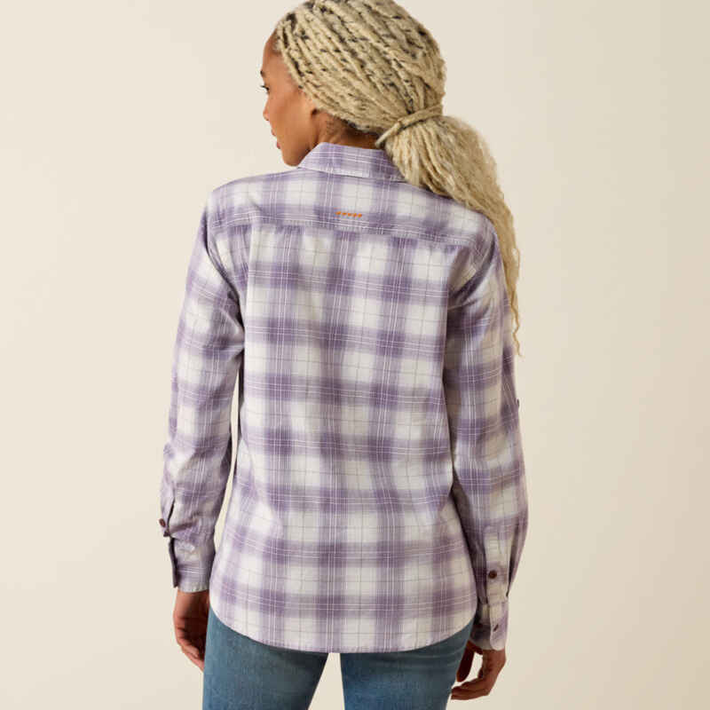 Ariat Women's Rebar Made Tough DuraStretch Work Shirt - Thistle-1