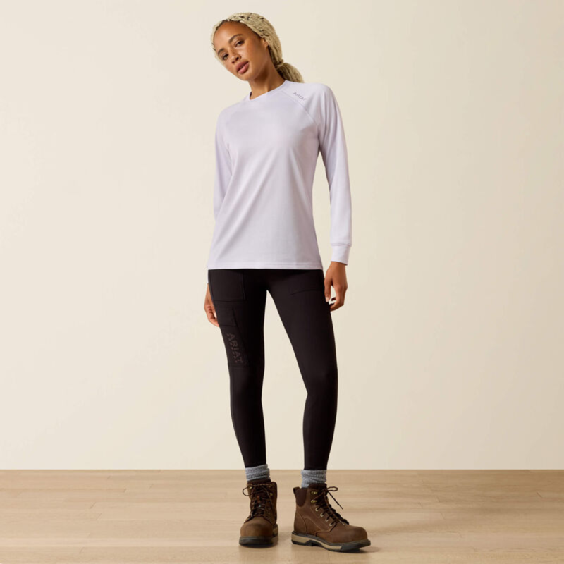 Ariat Women's Rebar Heat Fighter Essential T-Shirt - Thistle-6