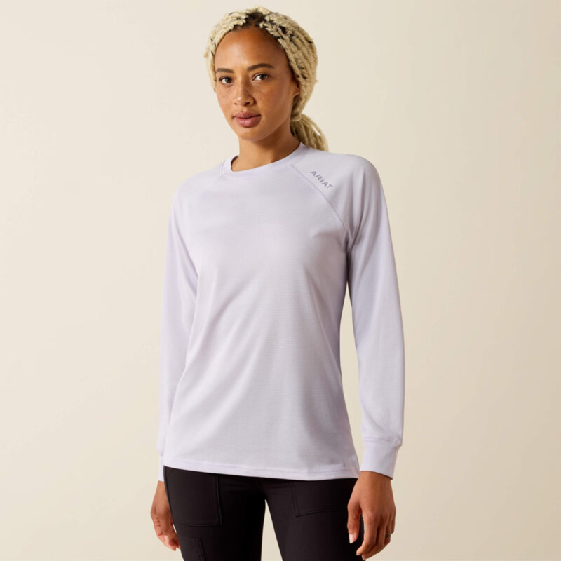 Ariat Women's Rebar Heat Fighter Essential T-Shirt - Thistle-2