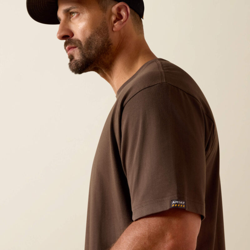 Ariat Men's Rebar Cotton Strong Standard T-Shirt - Wren-2