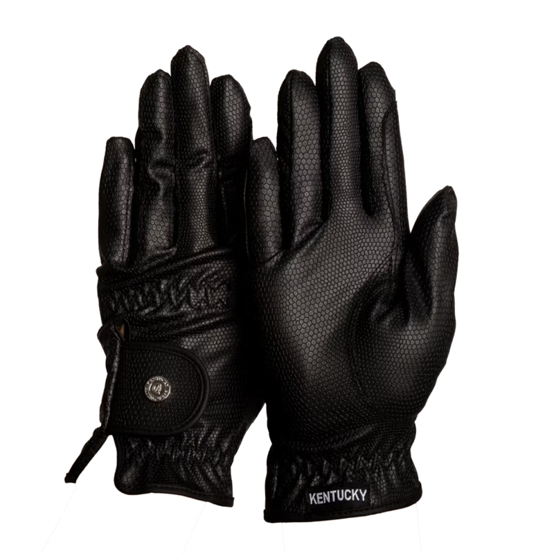 Kentucky Grip Riding Gloves - Black