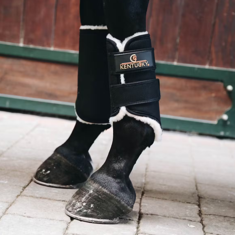 Kentucky Solimbra Turnout Boots Front - Black-1