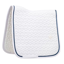 Kentucky Glitter Rope Dressage Saddlepad Full - White/Navy