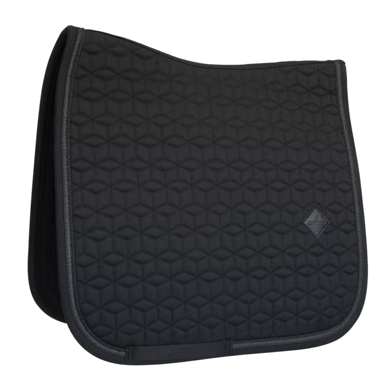 Kentucky Glitter Rope Dressage Saddlepad Full - Black