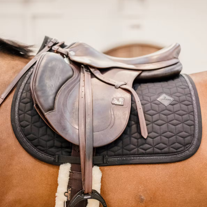 Kentucky Glitter Rope Jumping Saddlepad Full - Black-1