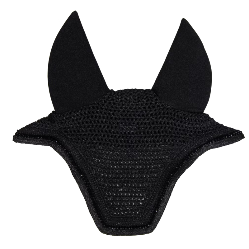 Kentucky Wellington Glitter Fly Veil Full - Black