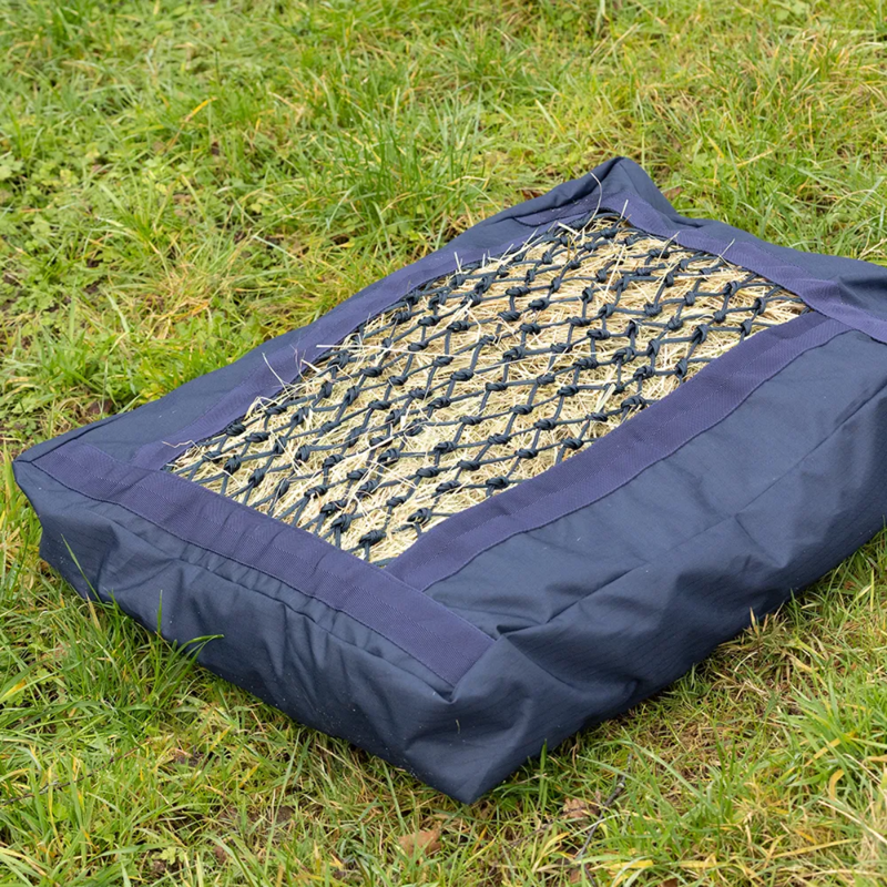 Hy Equestrian Slow Flow Pillow Haynet - Navy-1