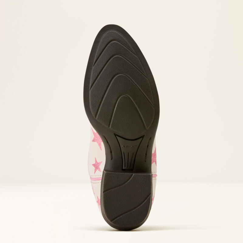 Ariat Youth Palmer R Toe Western Boot - Starlight Blush-5