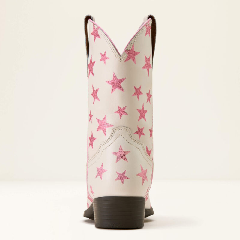 Ariat Youth Palmer R Toe Western Boot - Starlight Blush-2