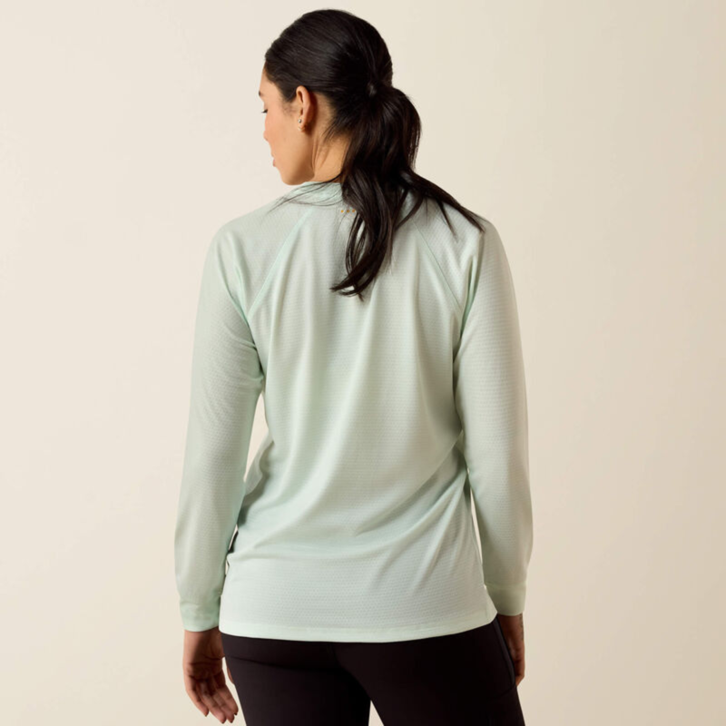 Ariat Women's Rebar Heat Fighter Essential T-Shirt - Clearly Aqua-3