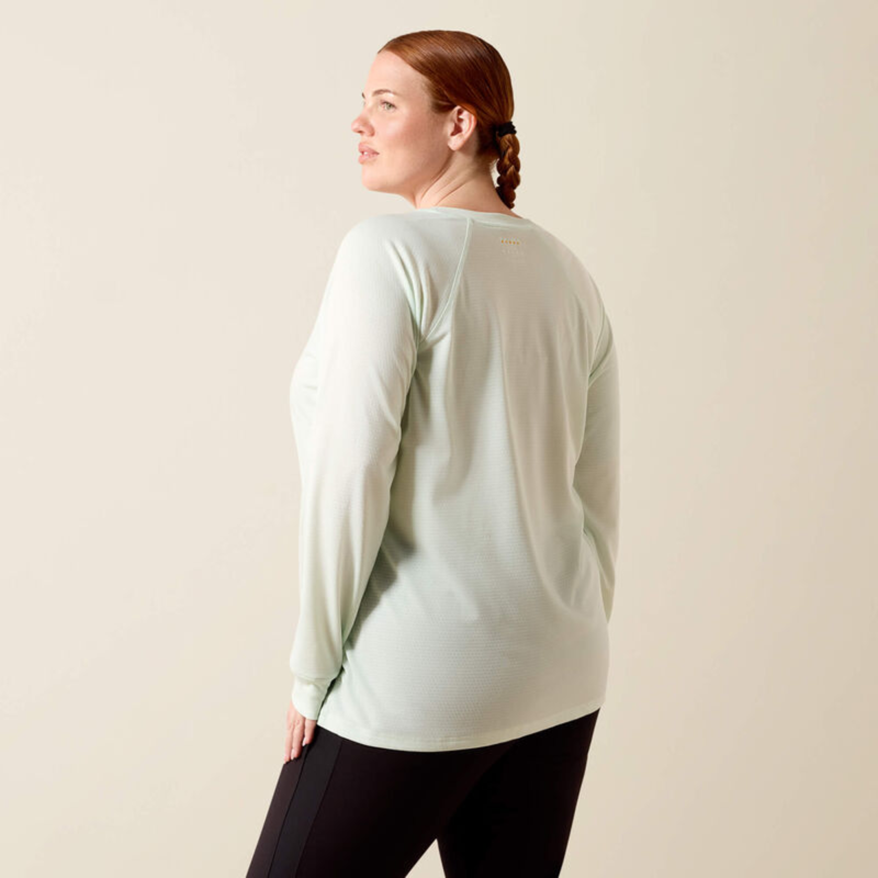 Ariat Women's Rebar Heat Fighter Essential T-Shirt - Clearly Aqua-1