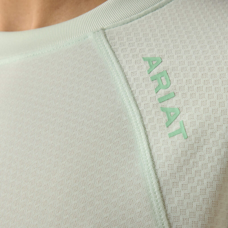 Ariat Women's Rebar Heat Fighter Essential T-Shirt - Clearly Aqua-5