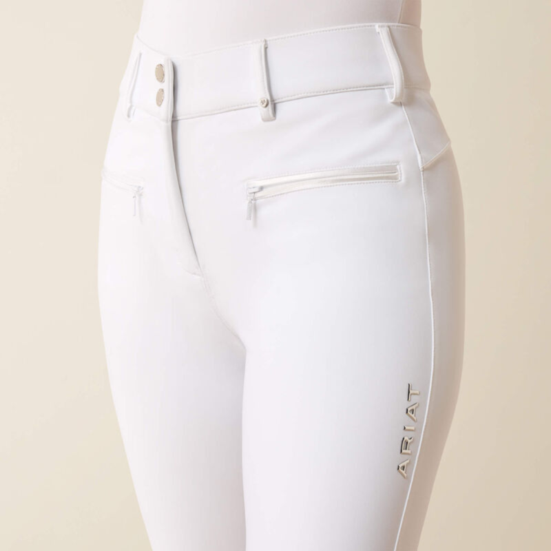 Ariat Women's Tri Factor Allure Knee Patch Breech - White-2