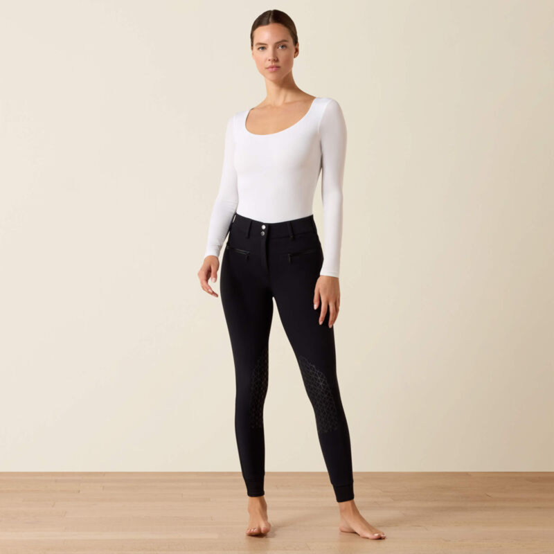 Ariat Women's Tri Factor Allure Knee Patch Breech - Black-5
