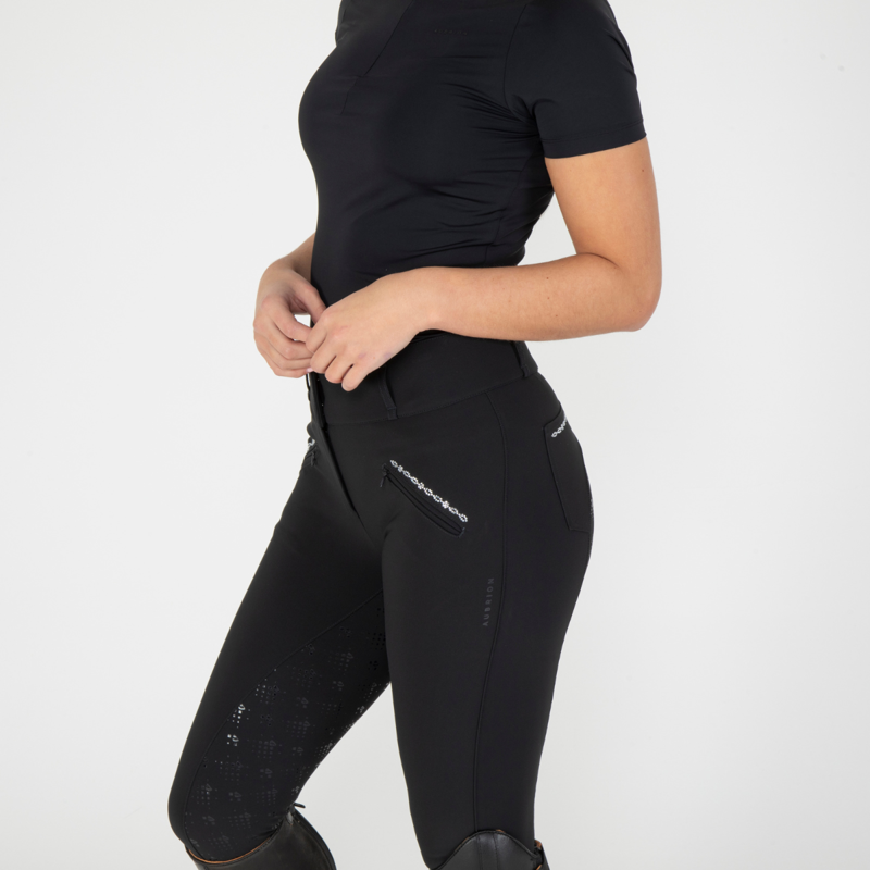 Aubrion Ladies Optima LX Breeches - Black-5