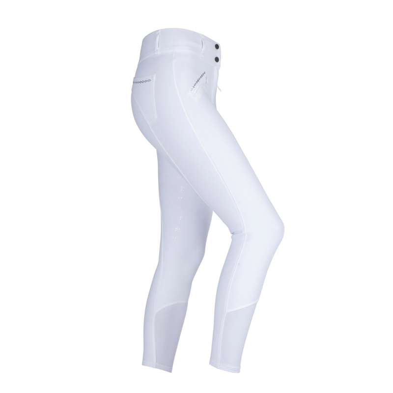 Aubrion Ladies Optima LX Breeches - White-4